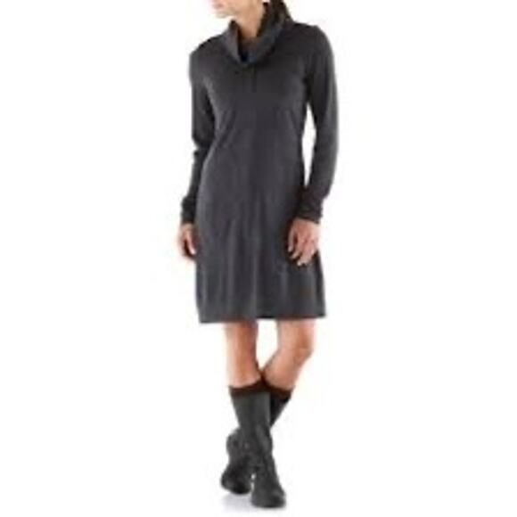 Icebreaker Merino Wool Jersey Ariana Dress Small Breathable Outdoors UPF Gray - Picture 12 of 12